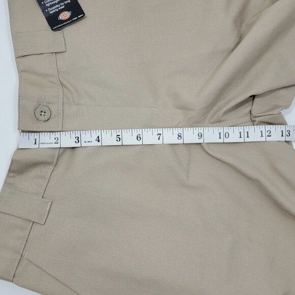 Dickies Flex Cargo Shorts Mens 30 Relaxed Fit Beige Khaki Pockets Twill Workwear - Picture 9 of 16